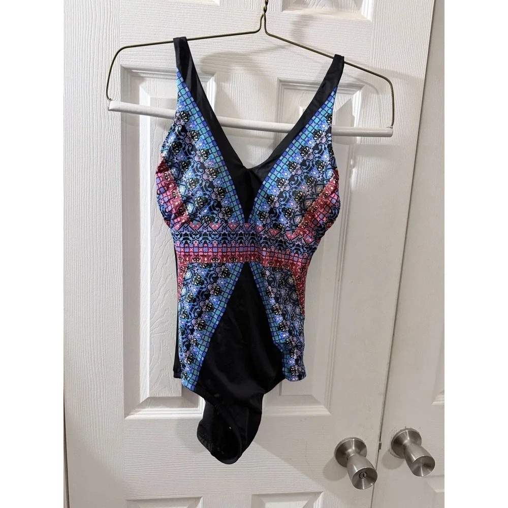 Women's Slimming One Piece Swimsuit by Embrace‎ your Curves Georgia Small 4-6
